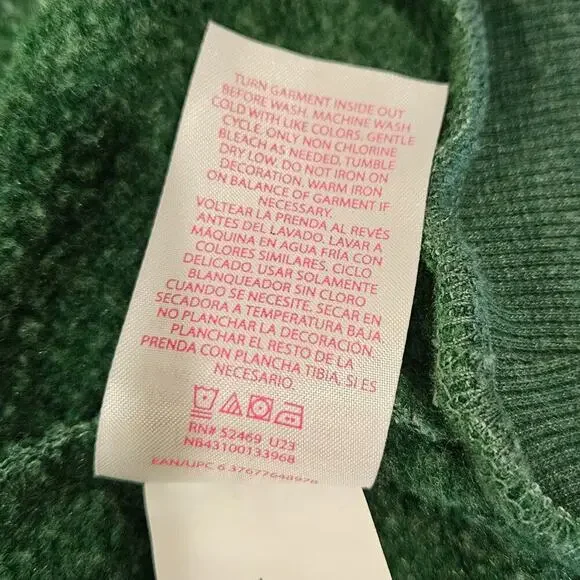 No Boundaries Junior's‎ Medium (7/8) Green Butterfly Hoodie - Picture 6 of 7